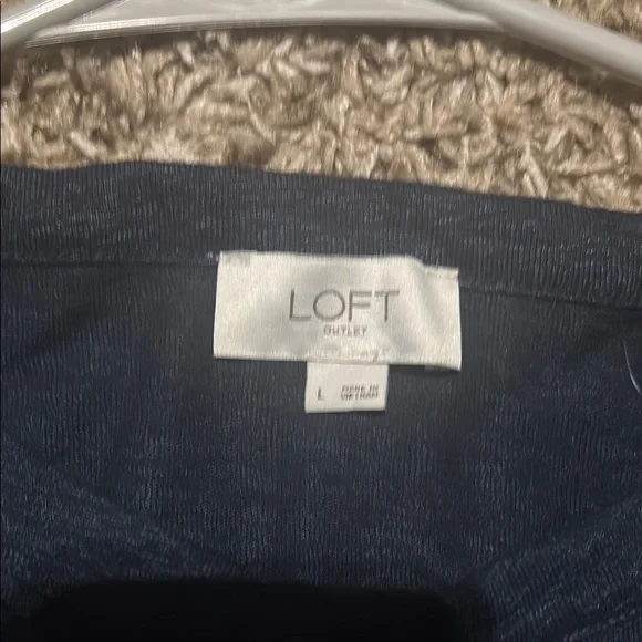 LOFT Navy Blue Sleeveless Top - Picture 2 of 4